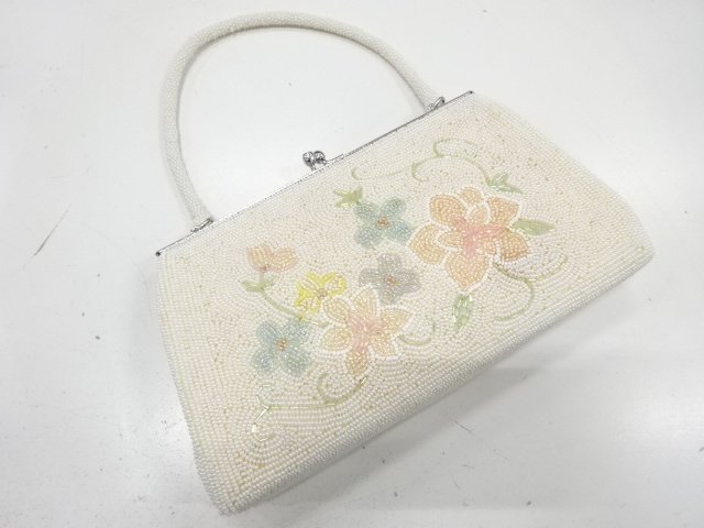 JAPANESE KIMONO / BEADS HANDBAG